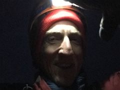 01A Jerome Ryan With Headlamp At Base Camp Ready To Start Carstensz Pyramid Climb